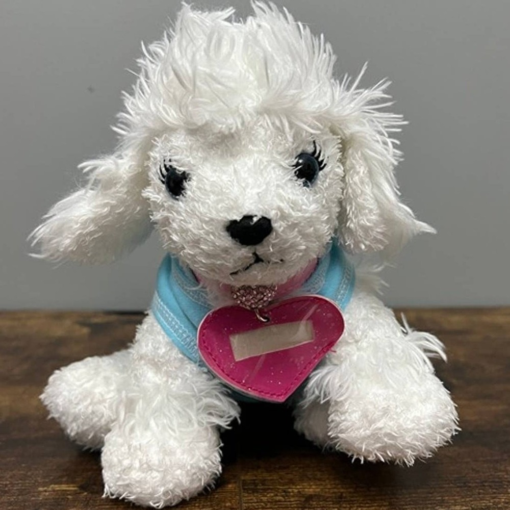Club Libby Lu Poochie Parlor White Poodle Plush Blue Hoodie Move Over Tinkerbell